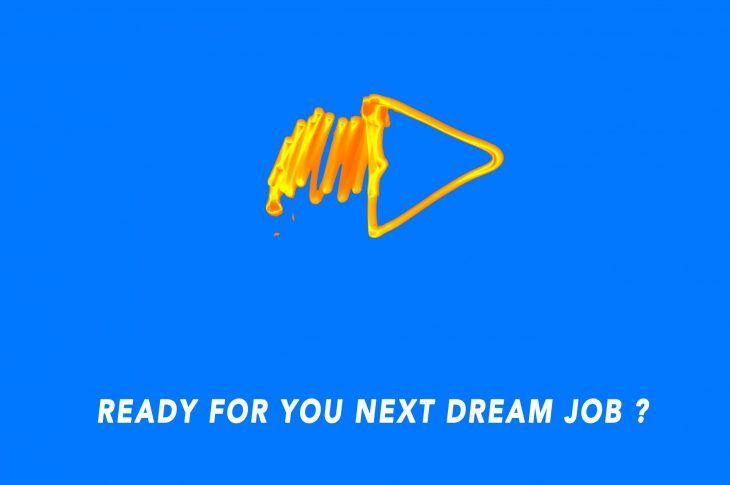 ready for your next dream job? forward arrow artwork
